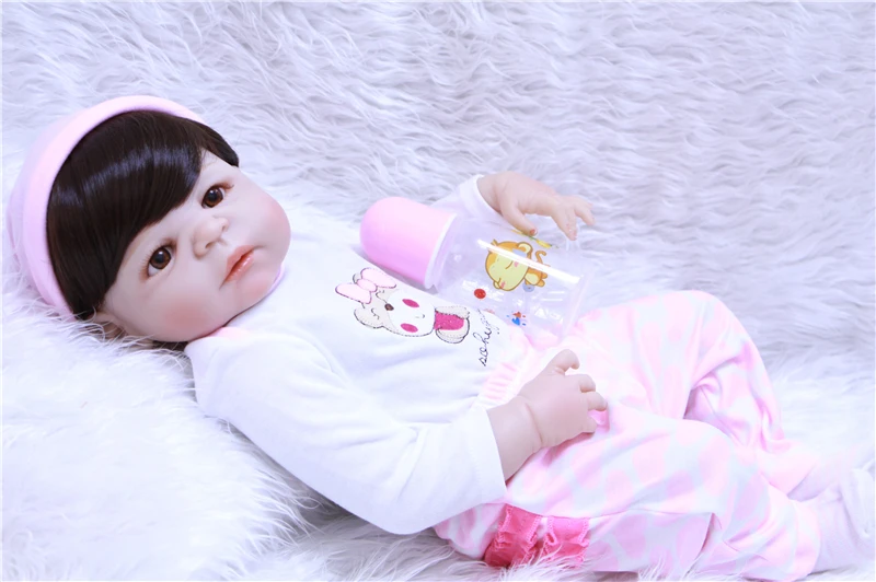 DollMai 22 дюйма силиконовые куклы reborn baby reasitc для детей подарок Bebe живой bonecas | Игрушки
