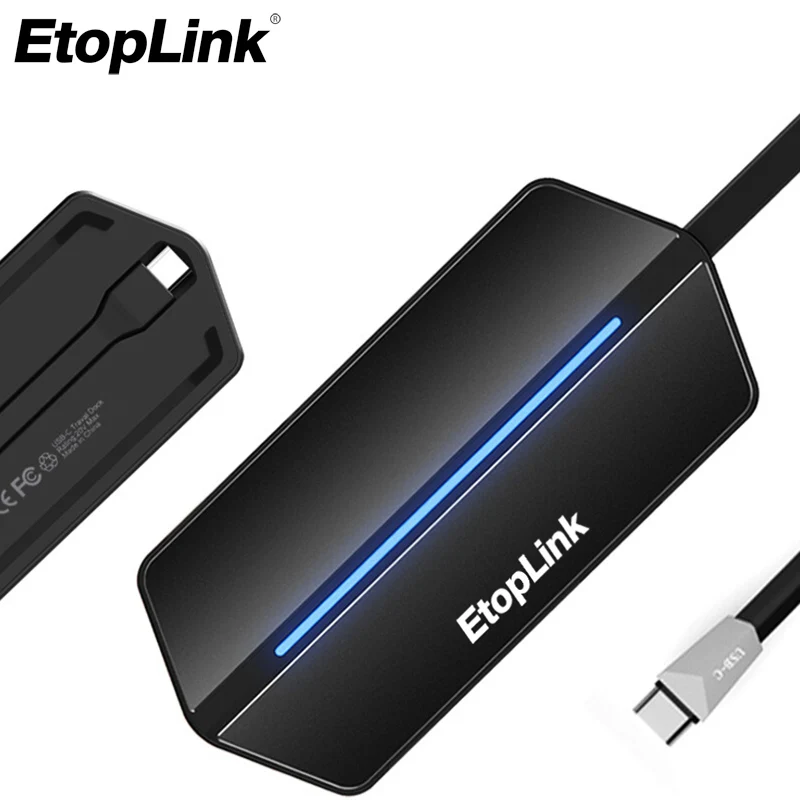 EtopLink 8в1 USB концентратор Многофункциональный USB-C с Type-C AUX 4K видео HD/VGA HDMI TF SD карта CF