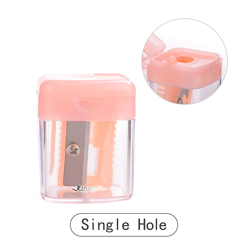 Single Hole KINEPIN губная помада Карандаш подводка для глаз Инструменты Кисть для макияжа аксессуары для красоты тонкий и большой карандаш для глаз точилка с одним двойным отверстием - Handle Color: Single Hole