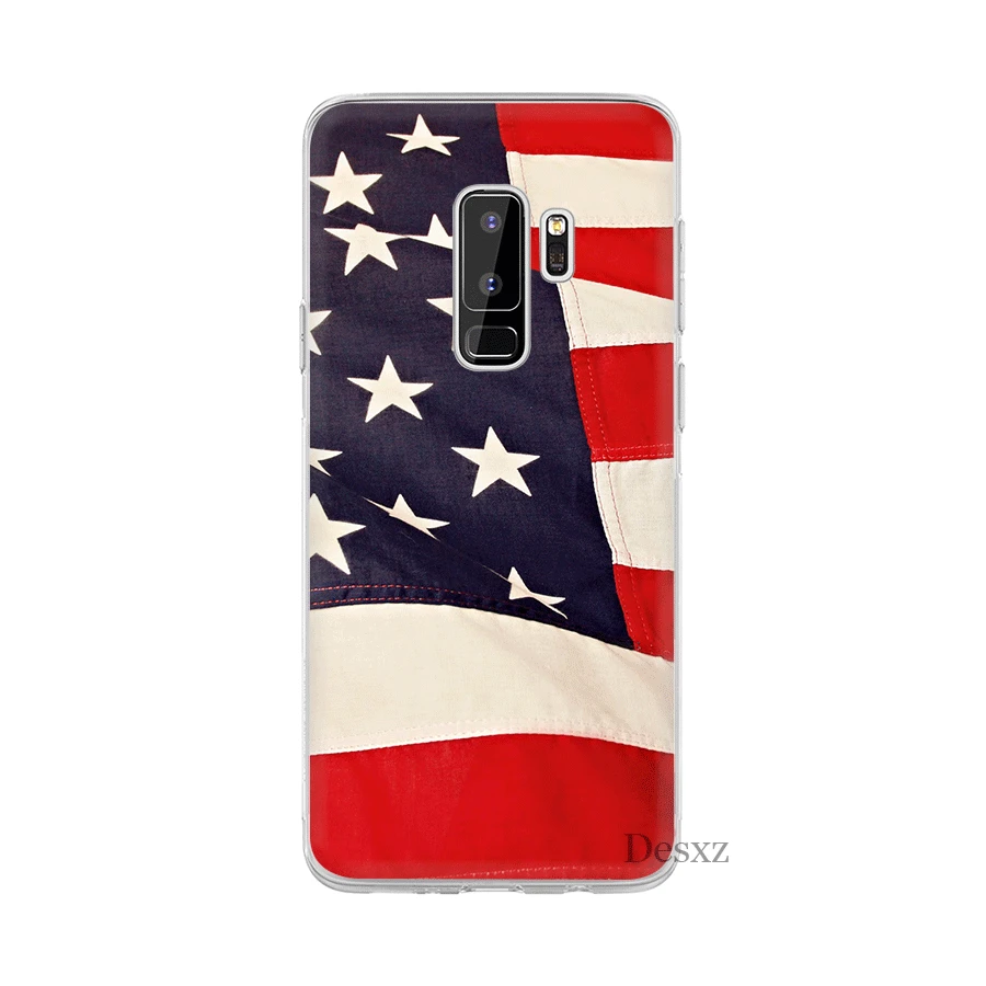 Американский чехол с флагом для Samsung M10 M20 M30 M40 S6 S7 Edge S8 S9 S10 Plus S10e Note 8 9 10 милый