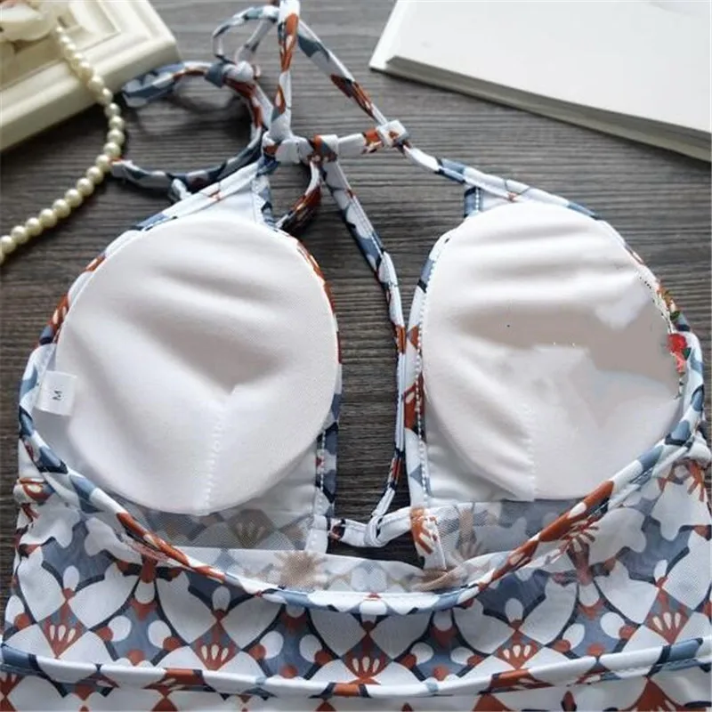 Neploe Винтаж прозрачная Для женщин бикини выдалбливают повод женский Swinsuit Высокая