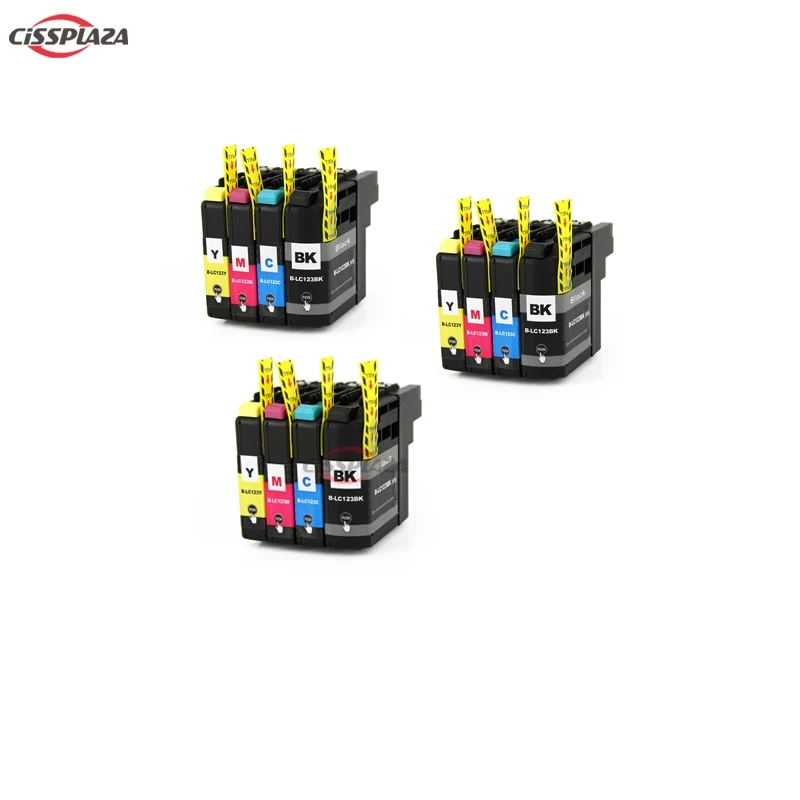 CISSPLAZA 4 цвета LC121 LC123 LC125 чернильный картридж совместимый для Brother DCP- J132W dcp-J152W dcp-J552W
