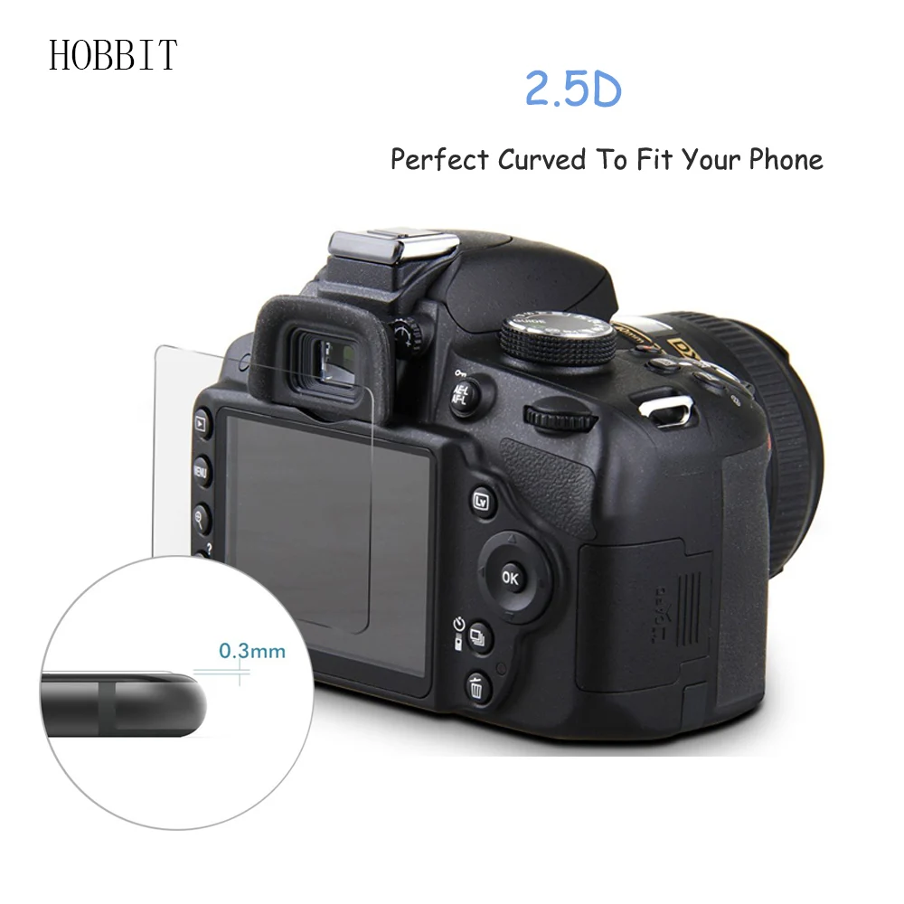2 упаковки для Nikon D3100 D3200 D3300 D3400 0 3 мм 2.5D 9H прозрачное Закаленное стекло Защитная