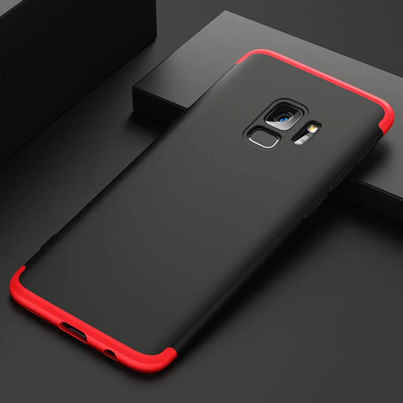 Tendway полная защита 3 в 1 чехол для samsung Galaxy S9 плюс Футляр матовый телефона galaxy