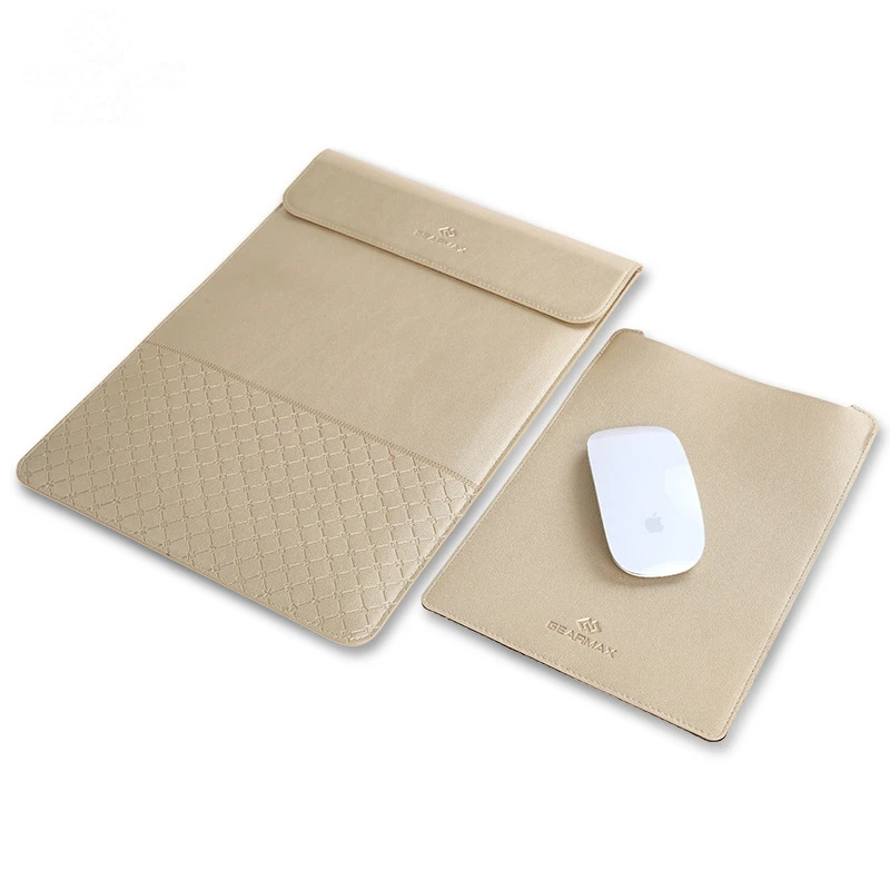 PU material Universal Notebook Case Pouch For Apple Macbook Air Pro Retina 11 12 13 15 laptop sleeve A mouse pad as a gift | Компьютеры и