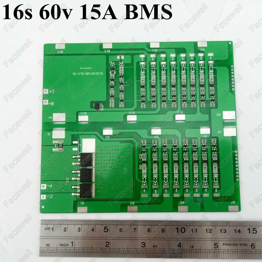 1 шт. литий ионный аккумулятор 16S 60v bms 15A smart 16s1p 3 7 v 500 ah 600w 800w 900w|batteries batteries|battery battery