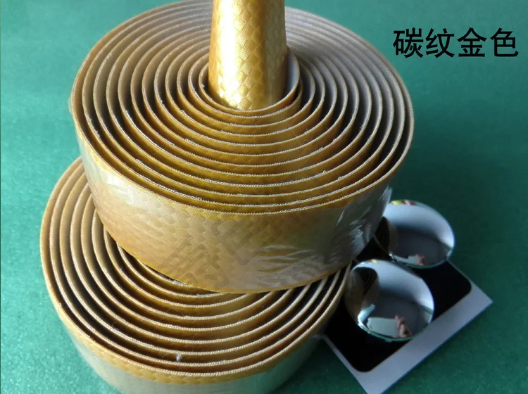 Golden Новинка, высокое качество, для велоспорта, для шоссейного велосипеда, для спорта, для велосипеда, пробковая лента на руль, черный+ 2 бар, вилка из углеродного волокна, ремень FZE020 - Цвет: Golden