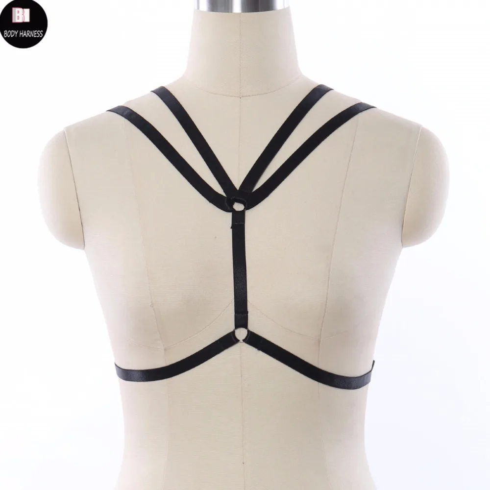 Женский черный жгут гот Регулируемый привязной ремень фестиваль одежда в стиле