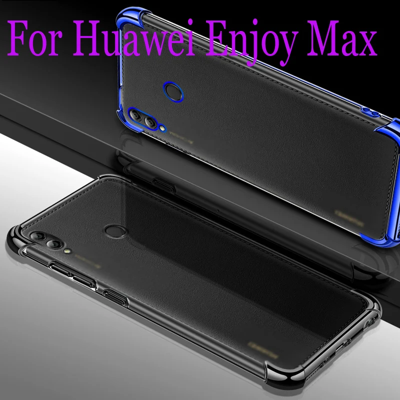 Прозрачный противоударный чехол с воздушной подушкой для Huawei Enjoy Max - купить по