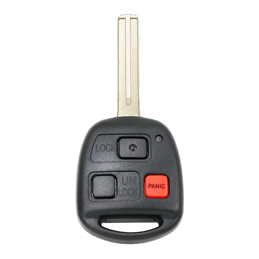 Замена 3 кнопки дистанционного ключа автомобиля 315 МГц 4D68 чип FCC ID: HYQ1512V для Lexus GX470 2003-2009 LX470 2003-2007-короткое лезвие