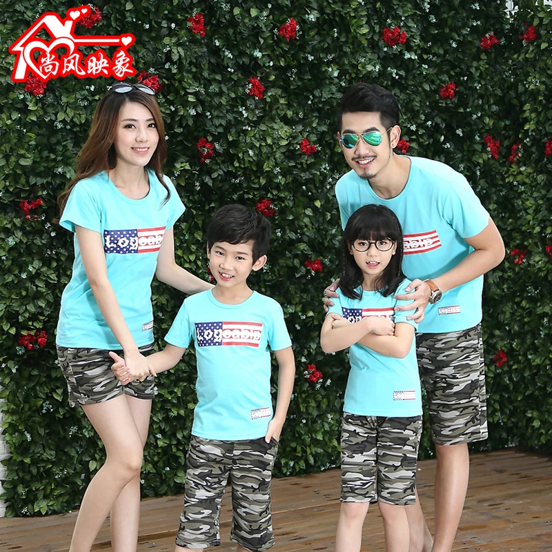 2106 семьи соответствующие наряды хлопок майка топы тис семья посмотрите лето