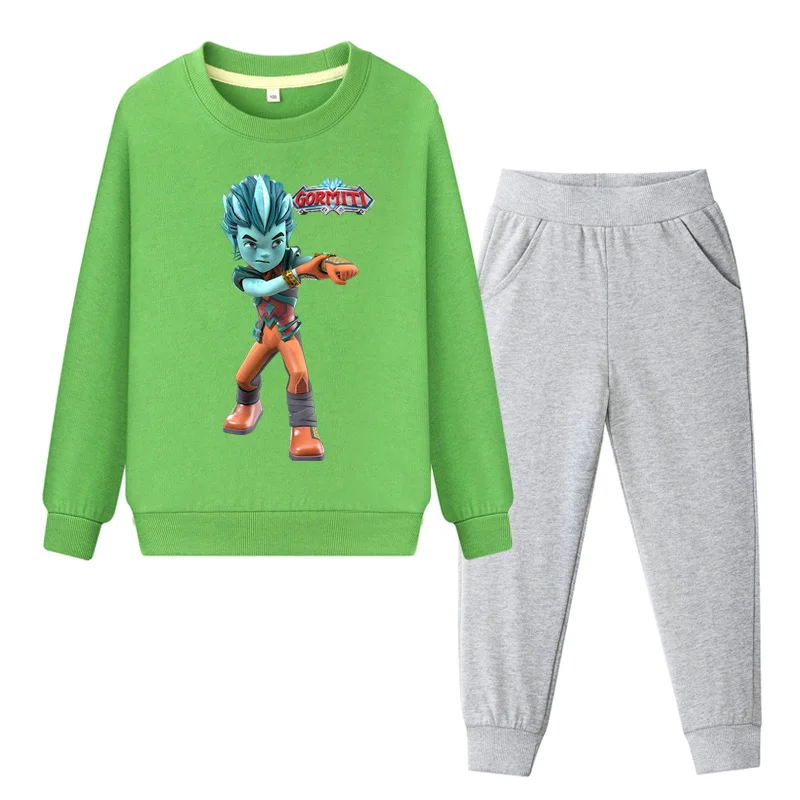 New Gormiti Game Cartoon Clothing Sets For Kids Spring Autumn Tracksuits Children Clothes Coat+Pant Suit Boy Girls TZ105 | Детская