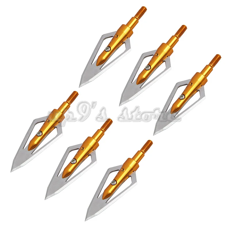 Охотничьи стрелы с фиксированным лезвием набор из 12 головок 100 наконечники для