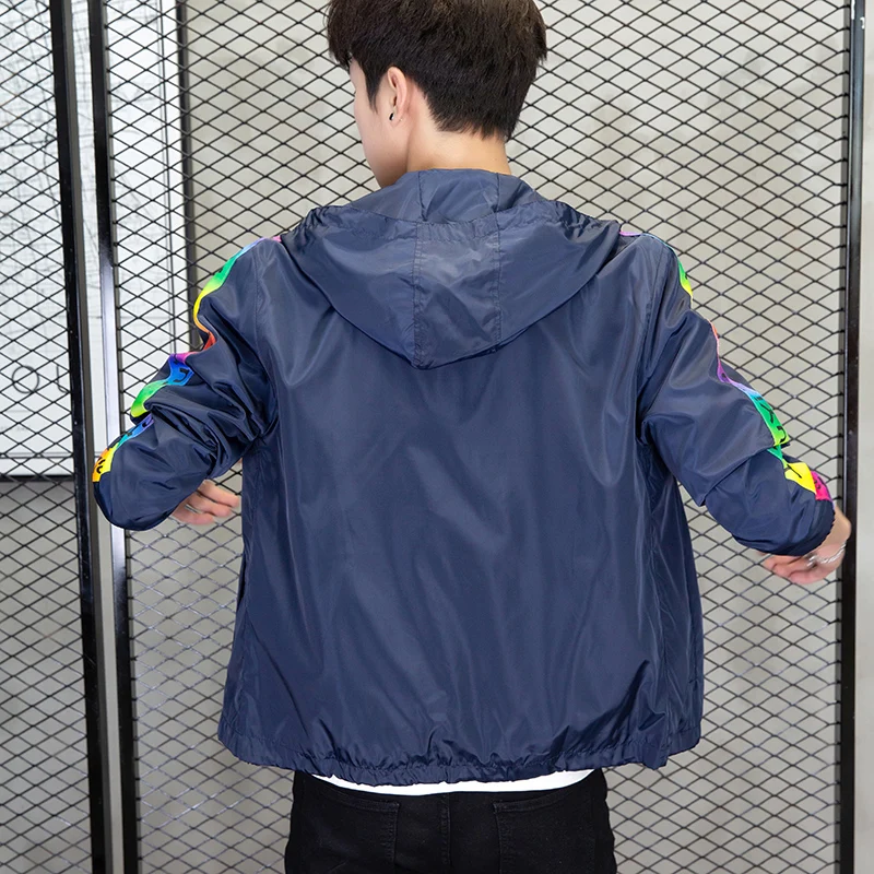 2019 куртка мужская бейсбольная кэжуал весна осень мода Slim Fit Мужская тонкие куртки