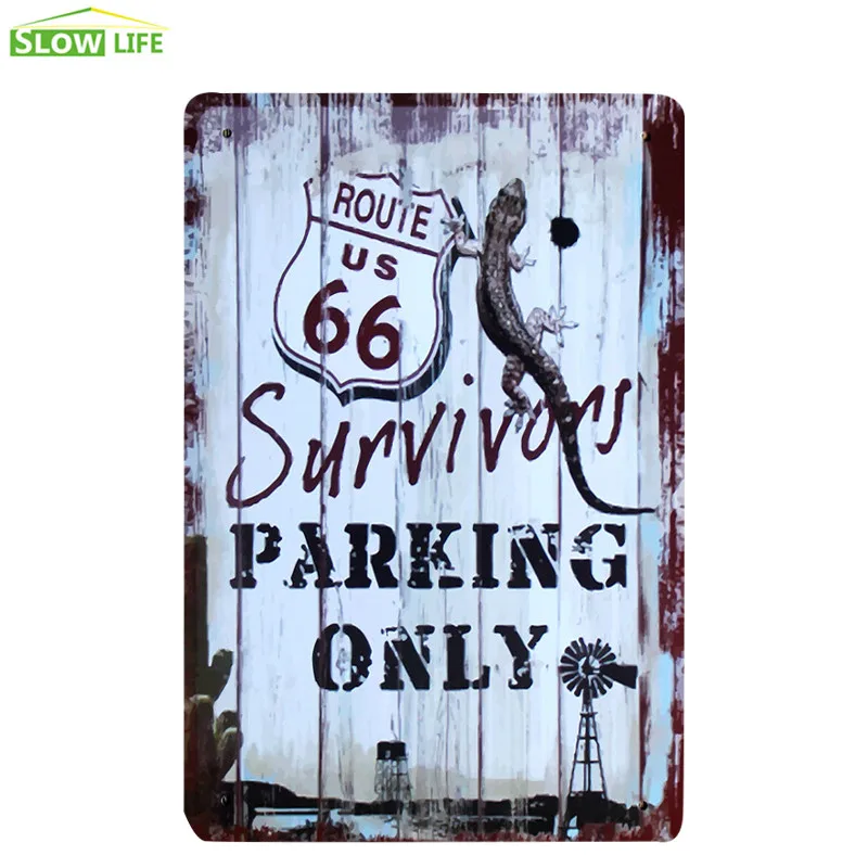 АЗС US Route 66 винтажный домашний декор Оловянная вывеска 8 &quotx 12&quot металлическая