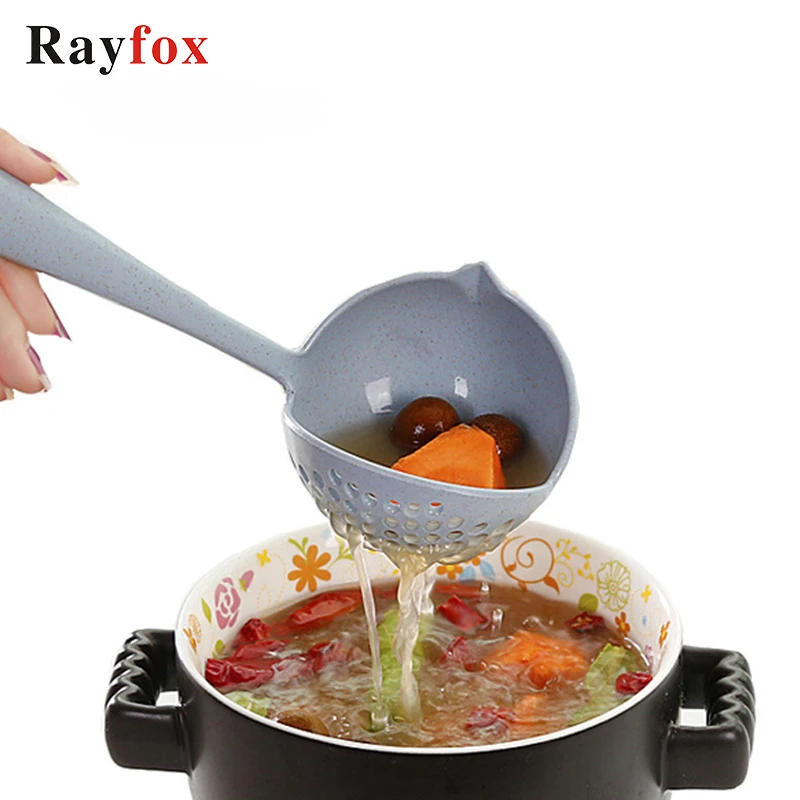 Кухонная утварь Rayfox аксессуары 2 в 1 длинная ручка ложка для супа кухонная посуда