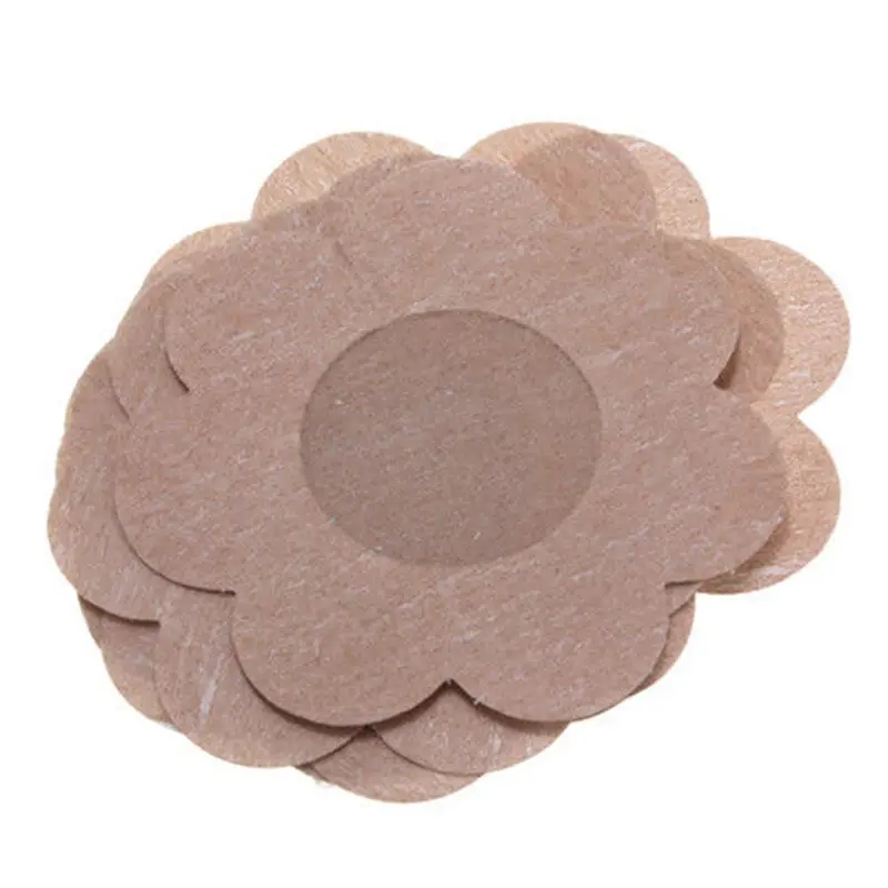 

10pcs/lot Disposable Lady Petal Shaped Nipple Cover Sticker Bra Pad Patch Breast Petals