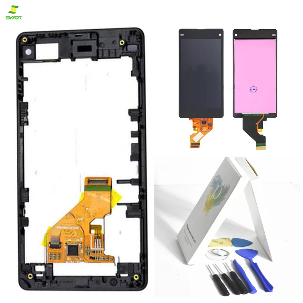 

Lcd Display Black For Sony Xperia Z1 Mini Compact D5503 M51w 4.3 inch LCD Display Digitizer Sensor Glass Panel Assembly Tools