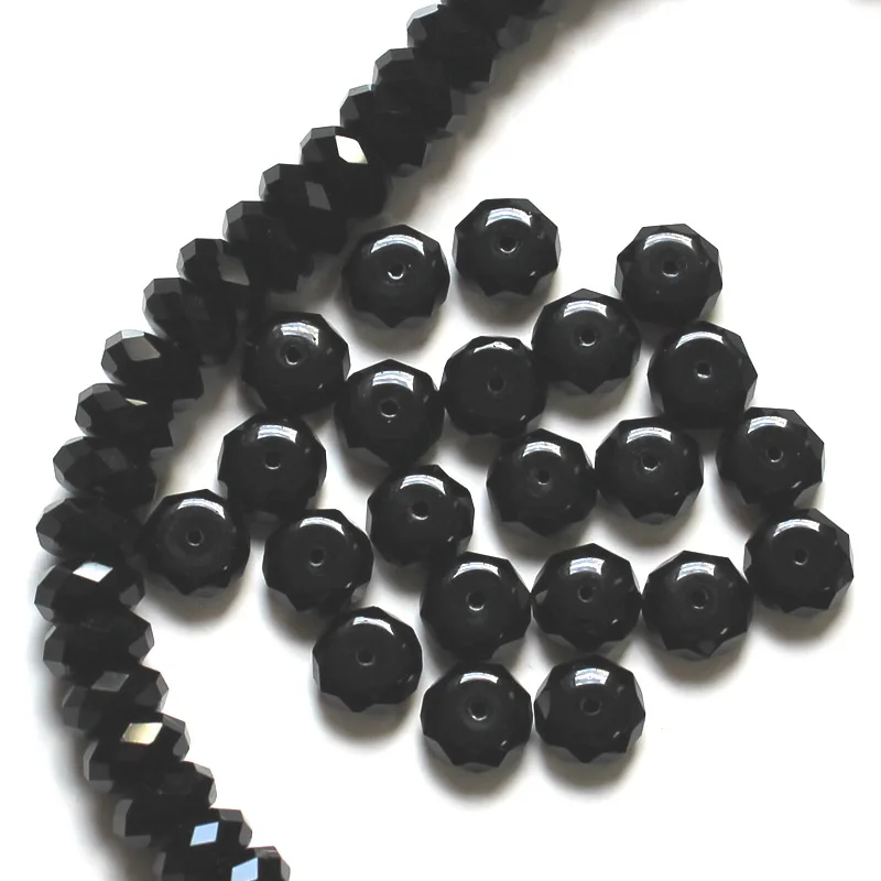 Округлые граненые Австрийские хрустальные бусины форма шины 100 шт. 8x3 мм верхние