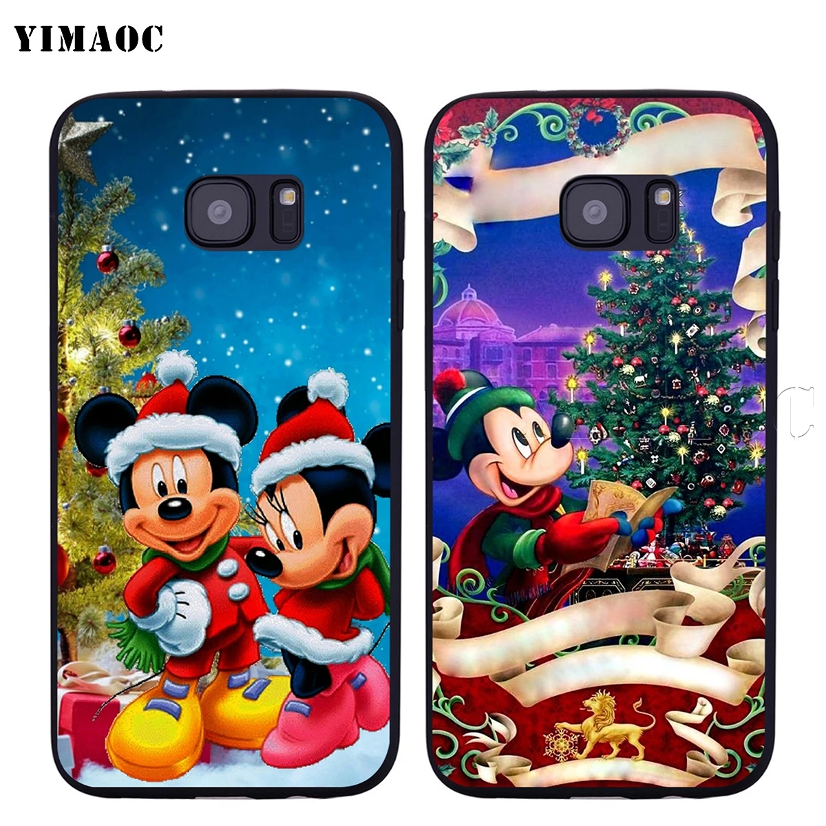 Yimaoc Рождество Микки и Минни Маус Мягкий силиконовый чехол для samsung Galaxy S6 S7 S10eEdge S8 S9 плюс A3 A5 A6 A7A8 A9 J6 Note 8 9