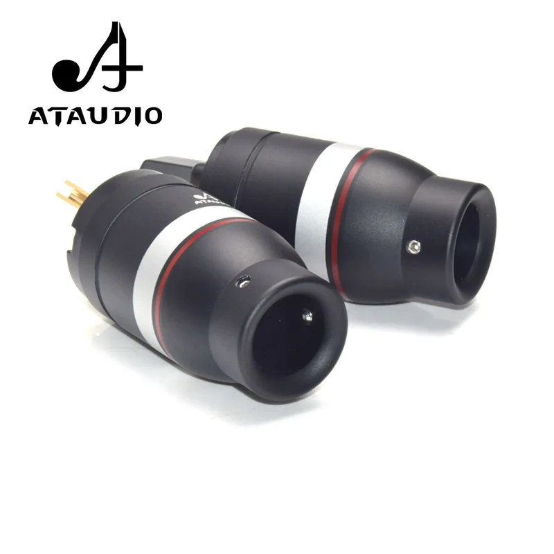 ATAUDIO Hifi Разъем питания высокая производительность позолоченный одна пара США + IEC