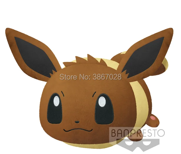 Новая коллекция Kuji спящий Пикачу EEVEE мягкая плюшевая игрушка подарок Большой 40 см