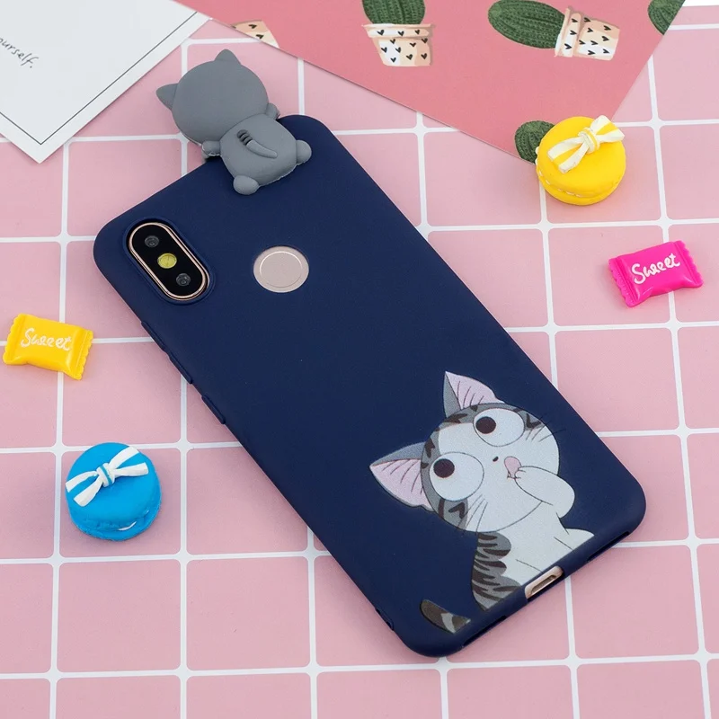 3D игрушки мультфильм чехол для Xiaomi Mi A2 Lite A1 5X 6X Redmi 6 Pro Мягкий ТПУ Конфеты
