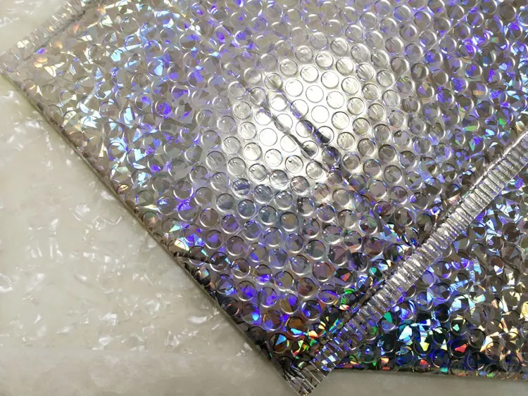 10 шт./лот большая Серебристая Лазерная оберточная блестящая металлическая