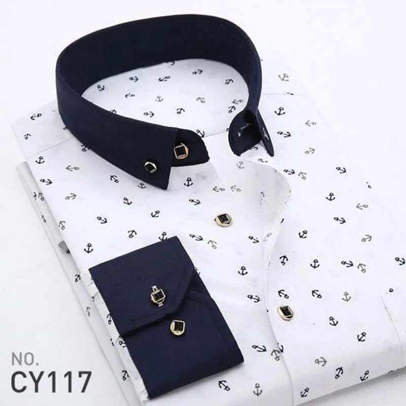 2019 мужская повседневная одежда с цветочным принтом рубашки Camisa отложной