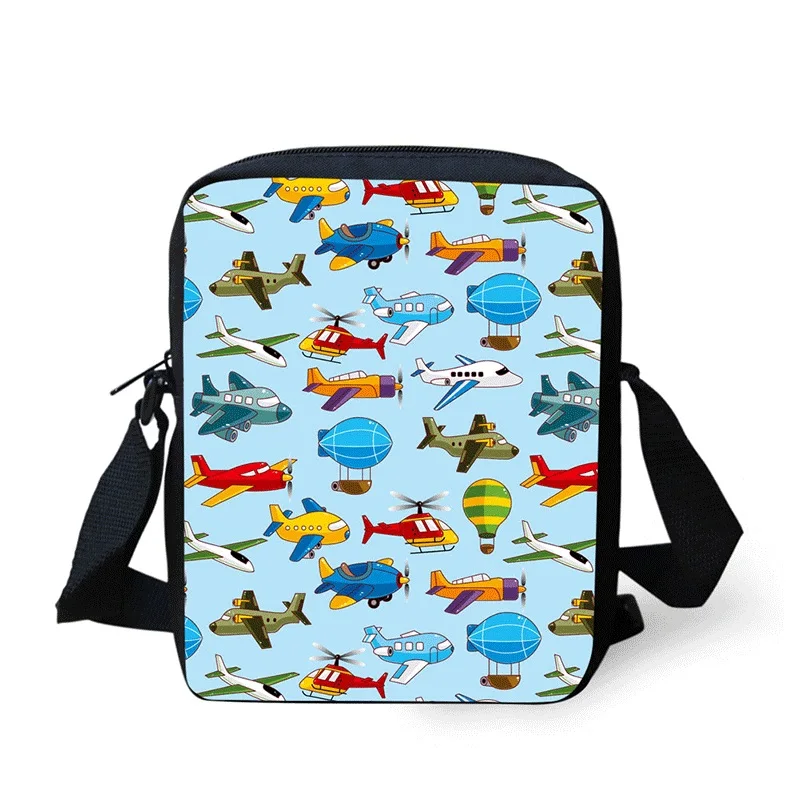 Cross Body Bag 3D Airplane Printing Messenger Bags for Men Women Hot Brand Small Ladies Mens Travel |