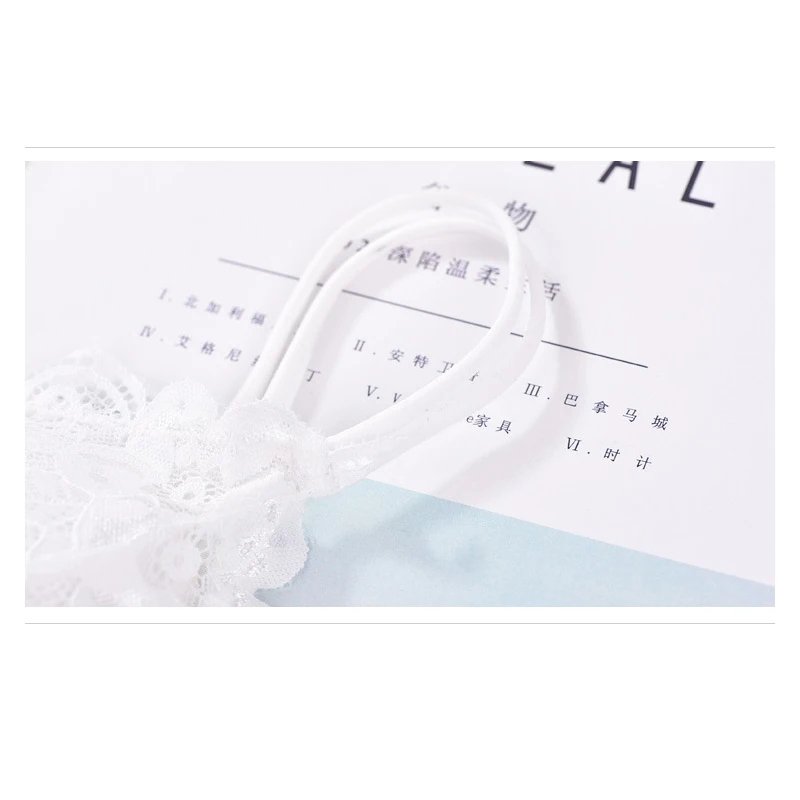 Пикантные Для женщин два Ремни крючком кружевной бюстгальтер с цветочным