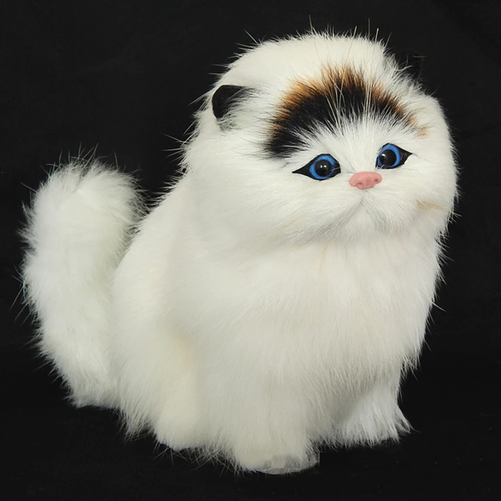 Электронные игрушки для домашних животных кошек из натурального меха плюшевые