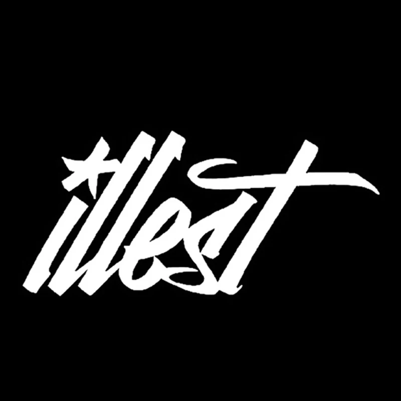 ILLEST Светоотражающие Веселые Дрифт гоночного мотоцикла автомобиля наклейка