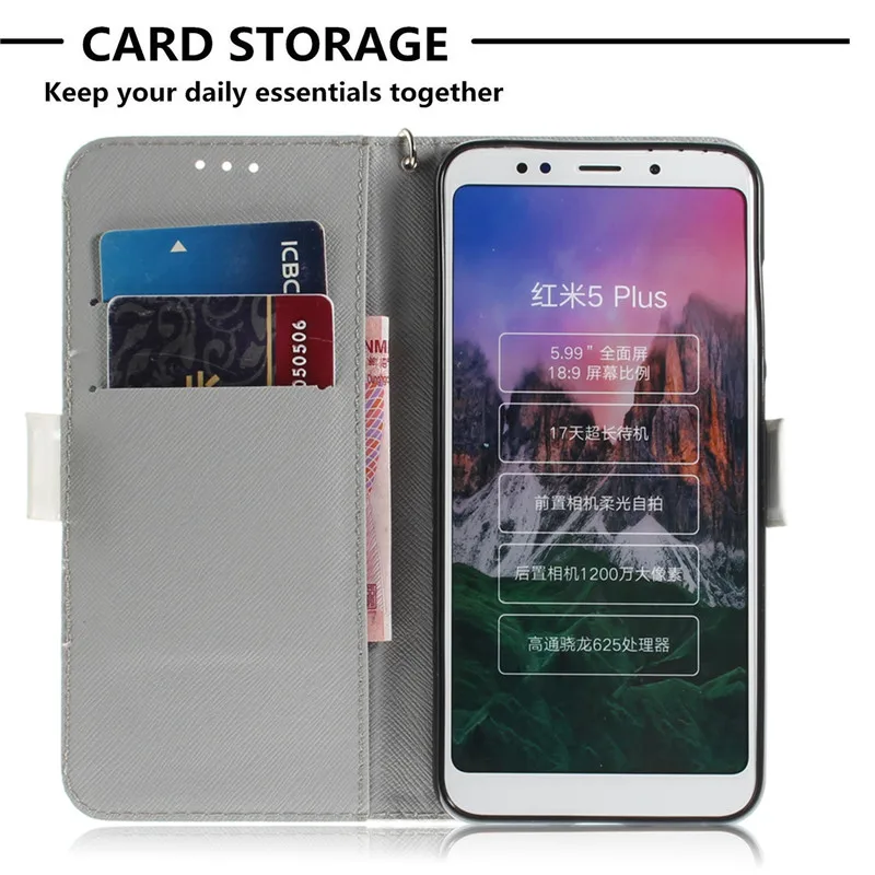 3D флип-чехол для Xiaomi Redmi Note 7, 6, 5 Pro, 7A, 6A, 6 Pro, S2, кожаный чехол-книжка для телефона Xiaomi A2 Lite, чехол