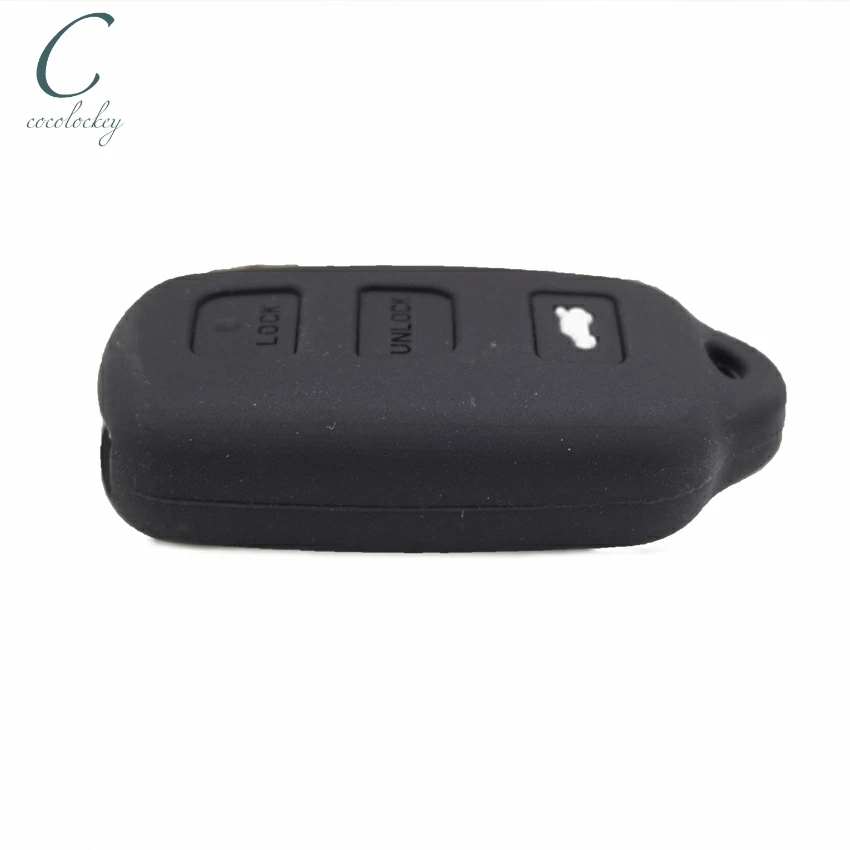 Cocolockey силиконовый чехол для ключа toyota corolla camry matrix pontiac vibe 3 кнопки дистанционный