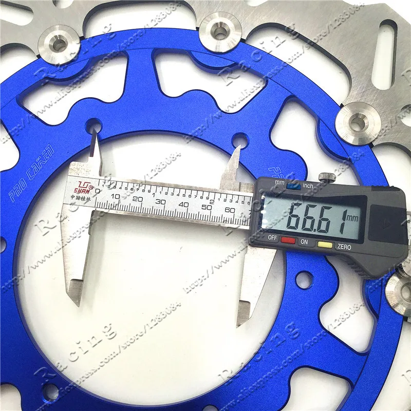 Оверсайз фронтальный ротор плавающего тормозного диска 320 мм YZF WRF YZ250 YZ250F YZ400F YZ450F