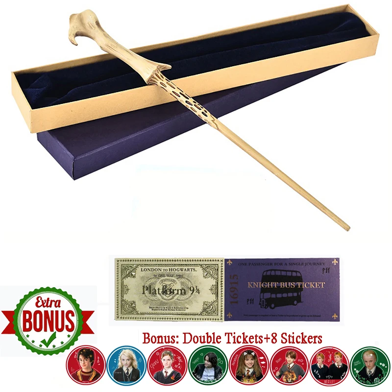Волдеморт волшебная палочка хогварт поезд билета рыцарь автобус билета 8 шт. билетов в подарок металлический Железный сердечник палочка