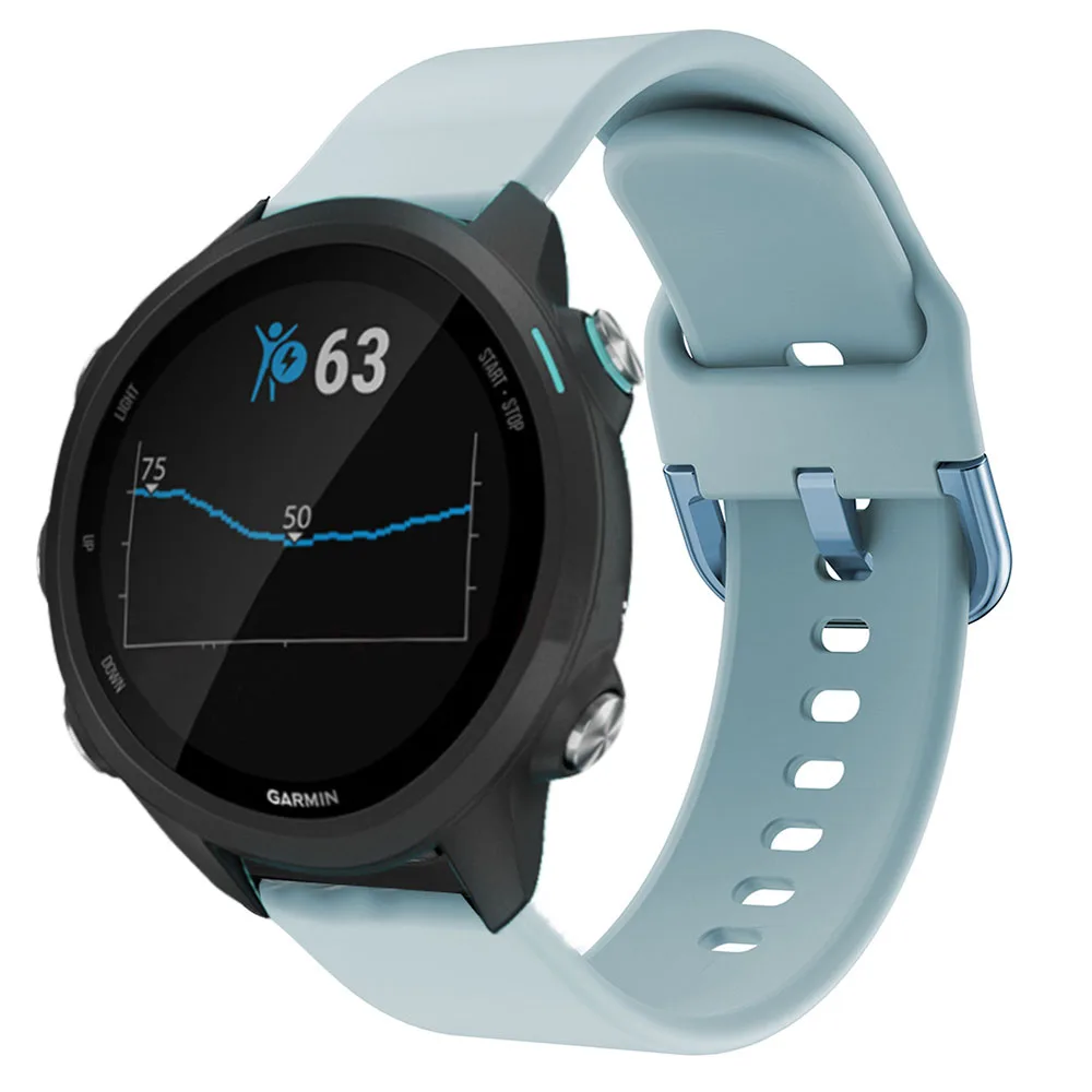 

20mm Watch strap for Garmin Forerunner 645 245 245M 645 music Sport soft silicone watchbands Wristbands for Garmin Vivoactive 3