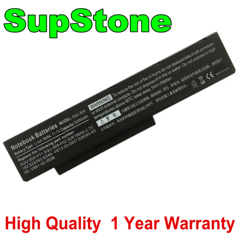 

Аккумулятор SupStone SQU-809 для ноутбука Fujitsu Amilo Li3560, Pi3560, Pi3660, Li3710, Li3910, SQU-809-F01, SQU-809-F02, 3UR18650-2-T0182