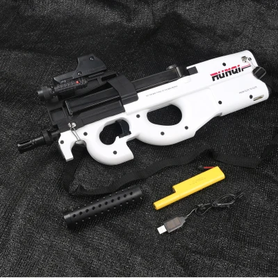 ZhenDuo P90 автоматический непрерывный водяной пистолет Пейнтбол игрушечный для детей крутые подарки на Рождество подарок - Цвет: White