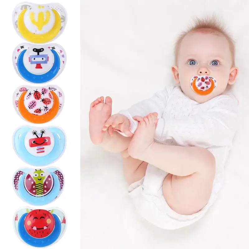 

Cute Baby Pacifier Silicone Toy Newborn Boy Girls Anti-Dust Nipple Soother Baby Feeding Props Baby Appeased Nipple for Infants