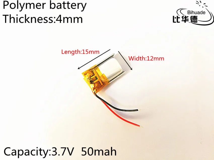 3 7 V 50 mAH 401215 PLIB полимерный литий ионный/литий ионный аккумулятор для GPS mp3 mp4 mp5 dvd
