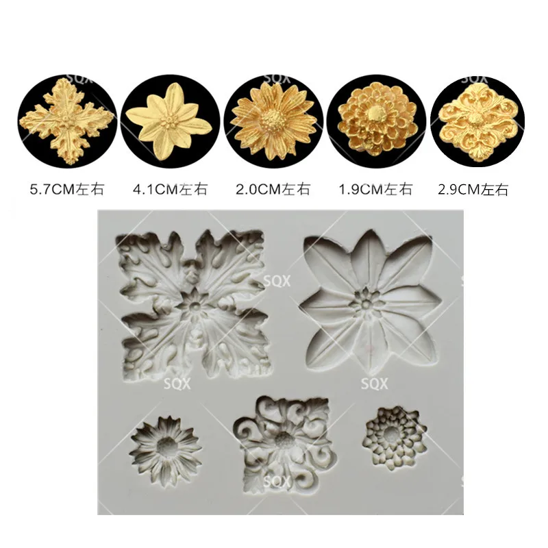 New arrival flowers Shape Silicone Cake Mold Sugarcraft Chocolate Fondant Biscuit DIY Decorating Tools SQ1772 | Дом и сад