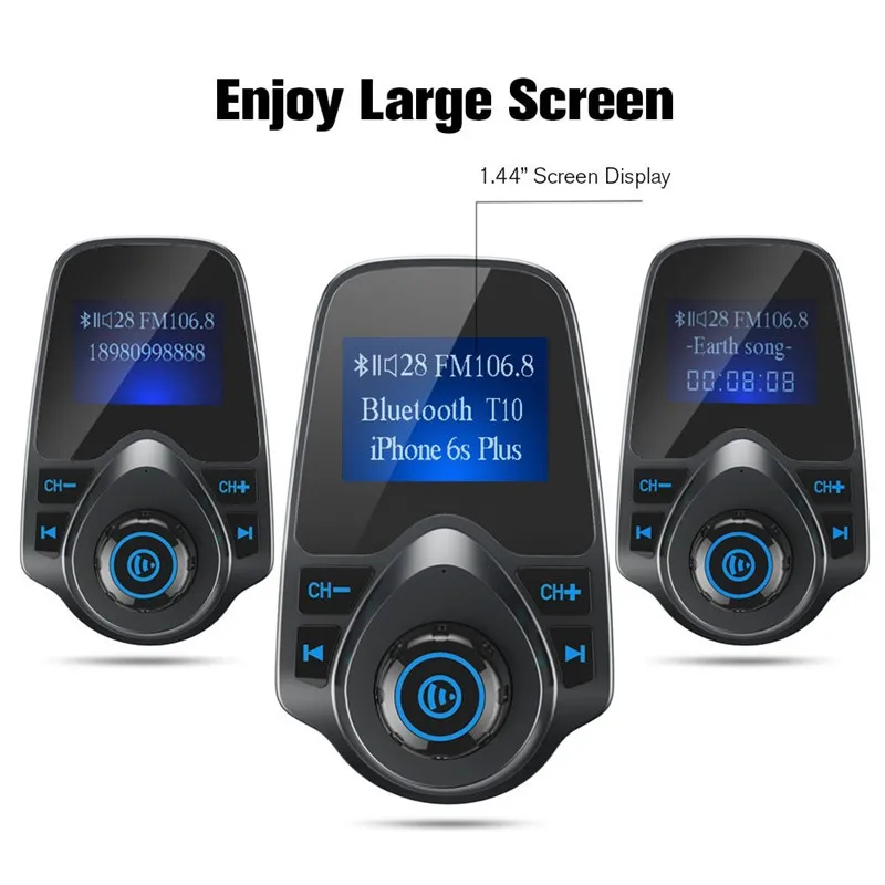 ANLUD автомобиля MP3 аудио плеер Bluetooth fm-передатчик Беспроводной fm-модулятор