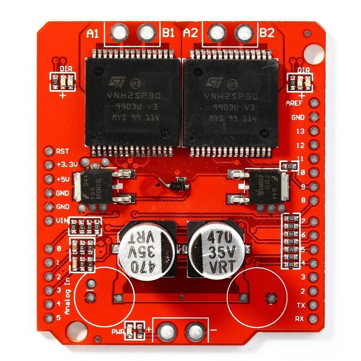 Двойной модуль VNH2SP30 Monster Moto Shield Драйвер шагового двигателя 30A16V для Arduino|arduino motor