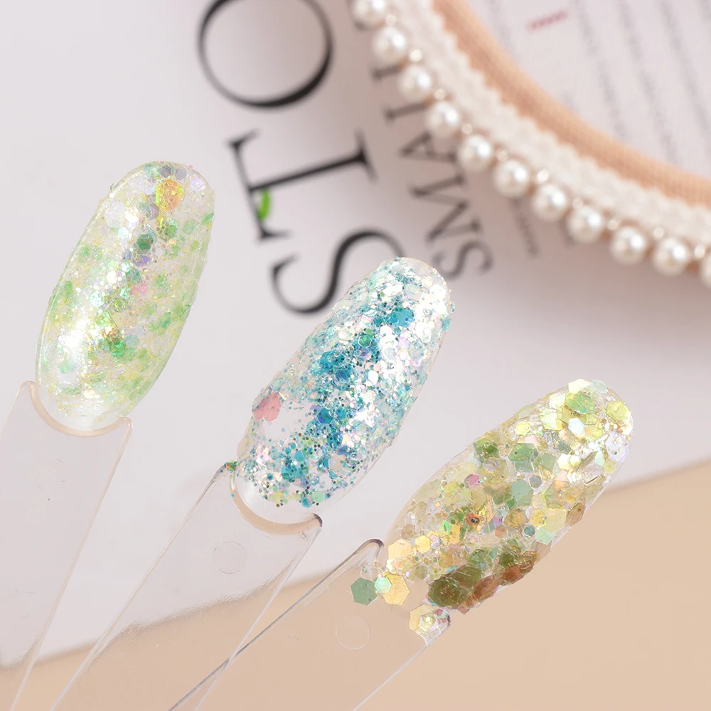10g/Pack Apparel Sewing Sequin Material 5mm Ultrathin Letter Shape Laser Sequins Nail Glitter Art Clothing Decoration DIY Craft | Дом и сад