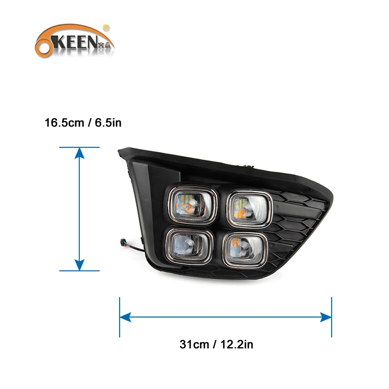 OKEEN для Honda Jazz Fit 2014 2015 2016 2017 поворотное желтое Сигнальное реле водонепроницаемый