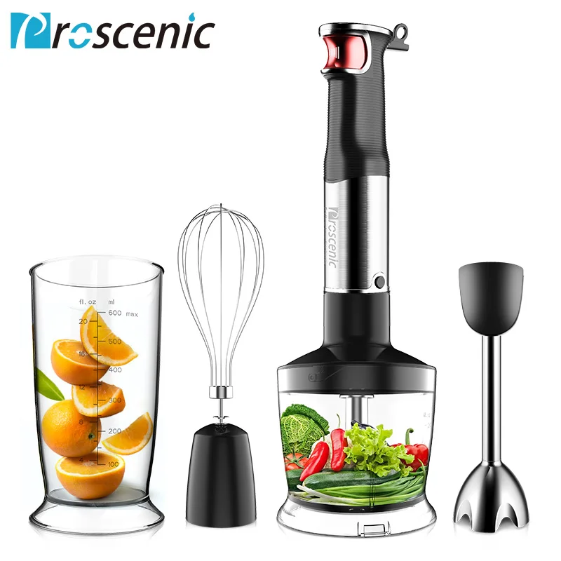 Proscenic блендер 800 Вт мощный смарт контроль скорости 4 в 1 ручной Миксер для кухни