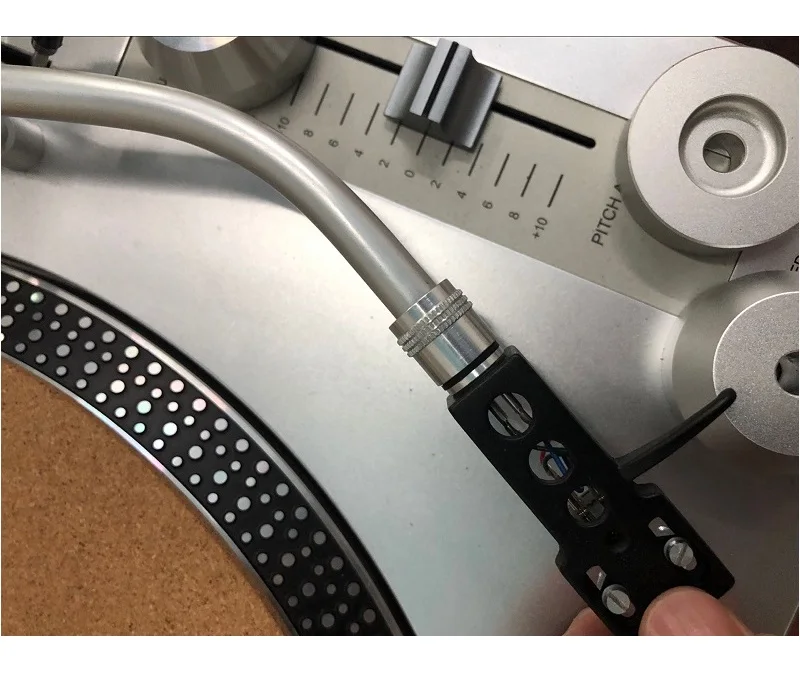 Универсальный LP поворотный стол Phono хедшелл крепление Замена пластик с свинцовыми проводами