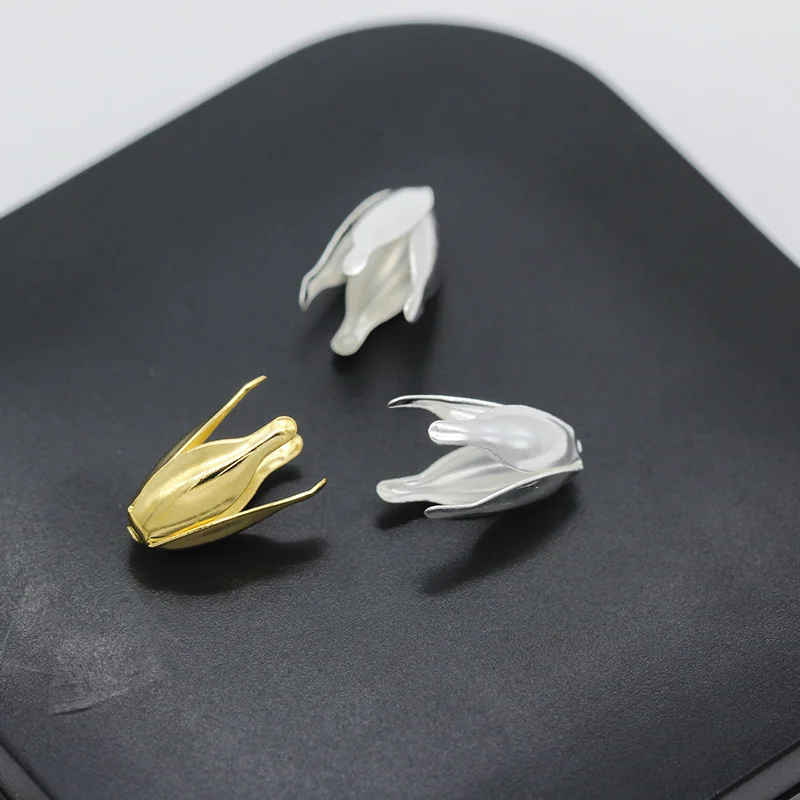 Металлическая филигрань с покрытием из серебра и золота диаметр 13 мм 50 шт. |